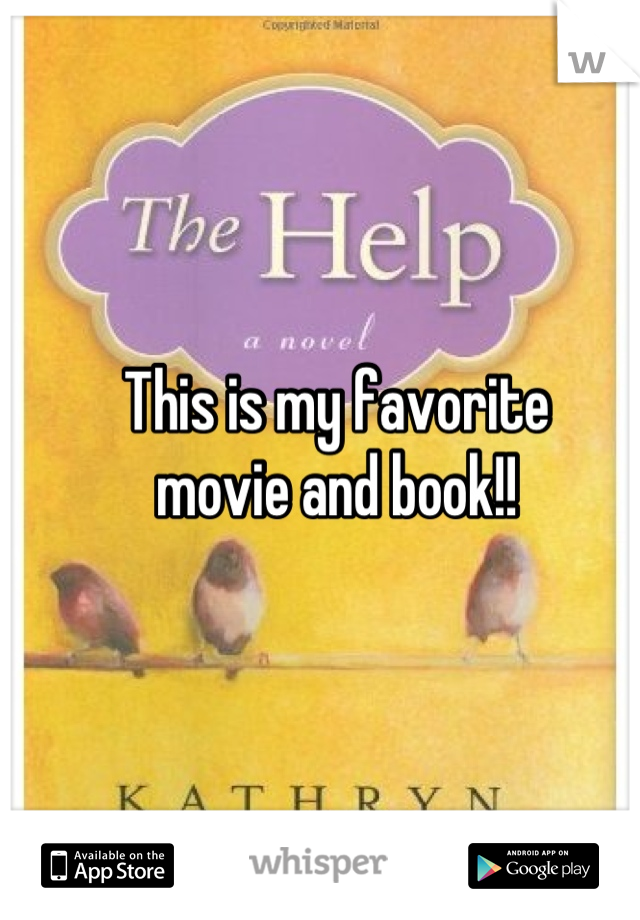 This is my favorite 
movie and book!!