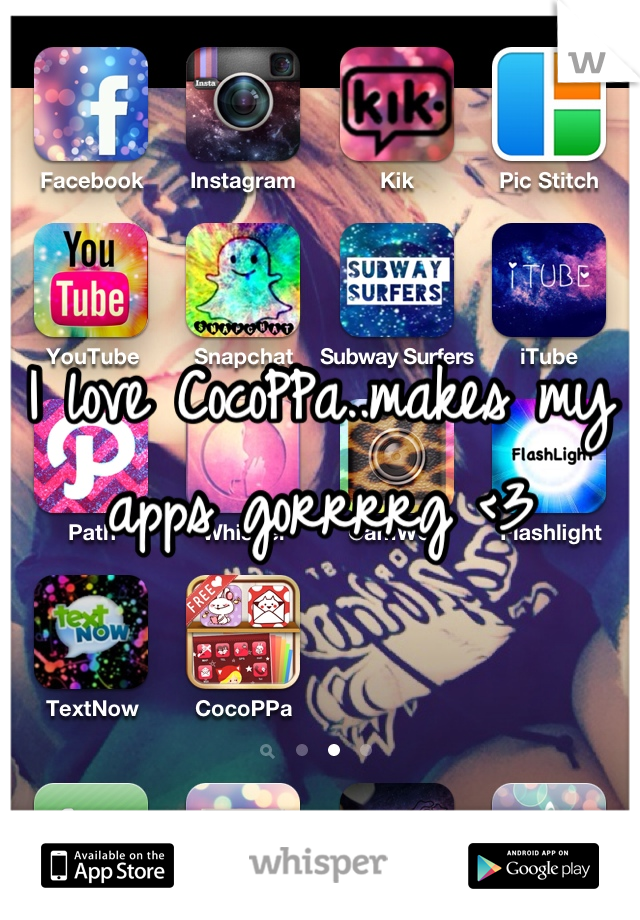 I love CocoPPa..makes my apps gorrrrg <3
