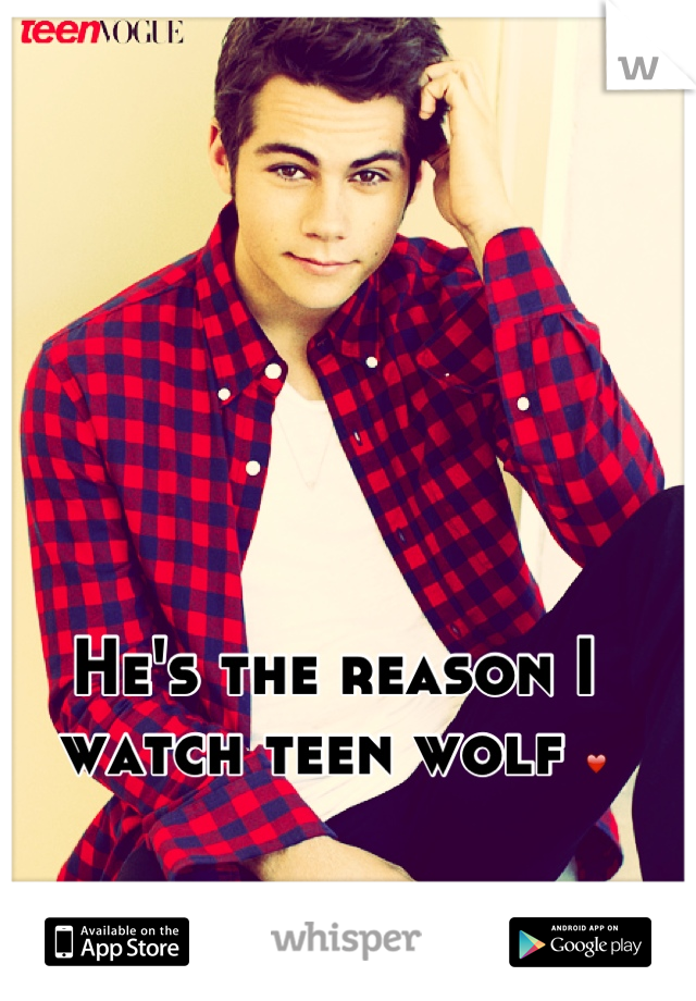 He's the reason I watch teen wolf ❤
