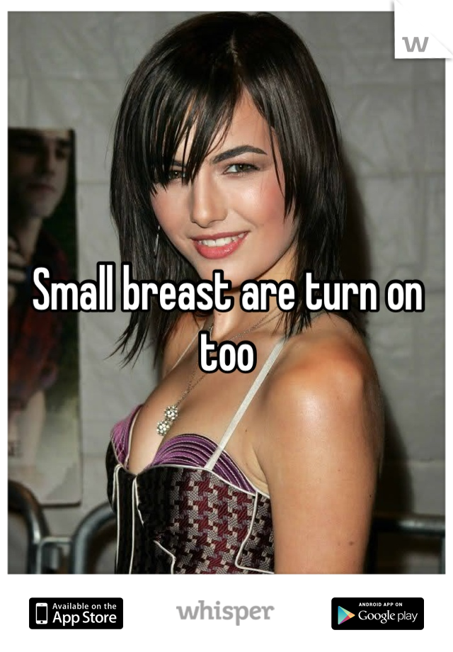 Small breast are turn on too