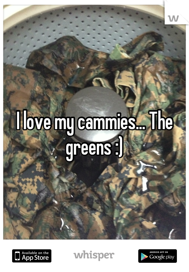 I love my cammies... The greens :)