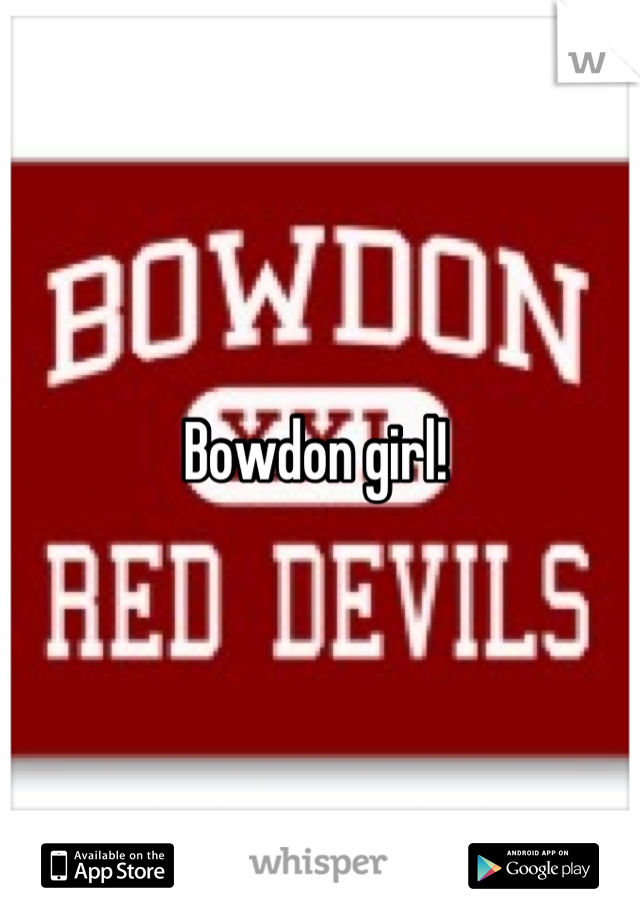 Bowdon girl! 