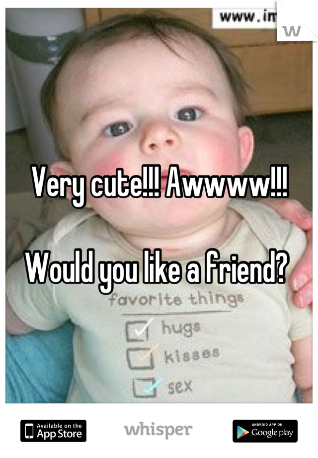 Very cute!!! Awwww!!!

Would you like a friend? 