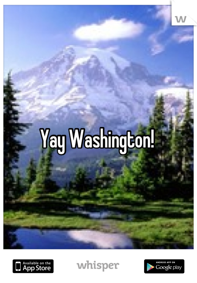 Yay Washington! 