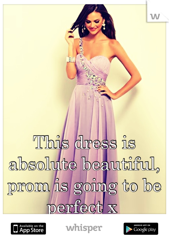 This dress is absolute beautiful, prom is going to be perfect x 