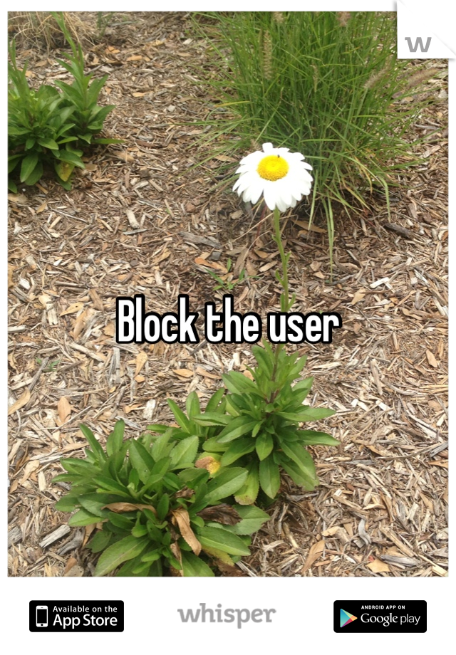 Block the user