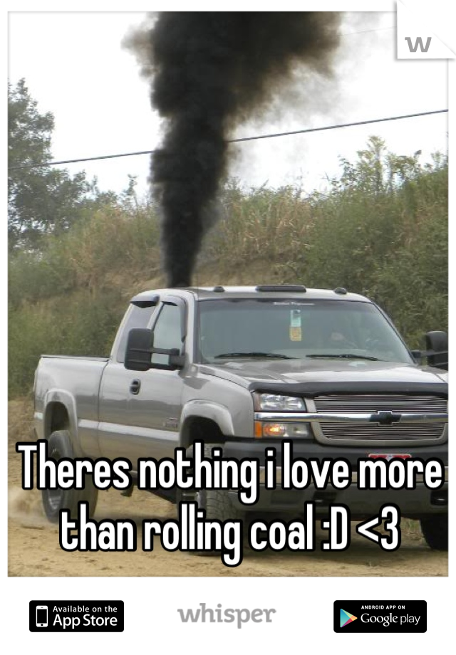 Theres nothing i love more than rolling coal :D <3