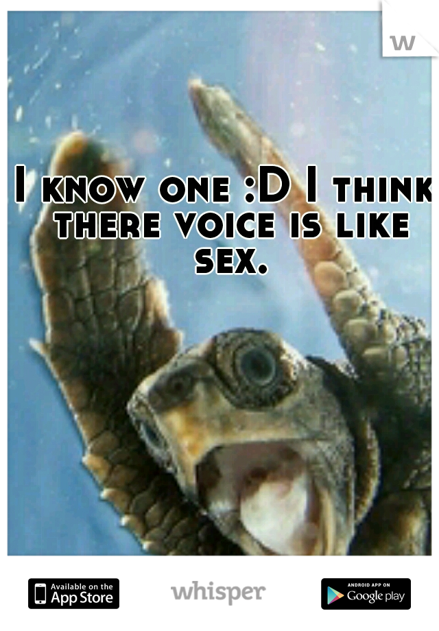 I know one :D I think there voice is like sex.