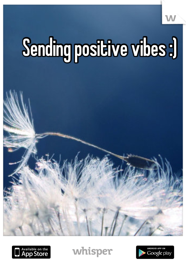 Sending positive vibes :) 