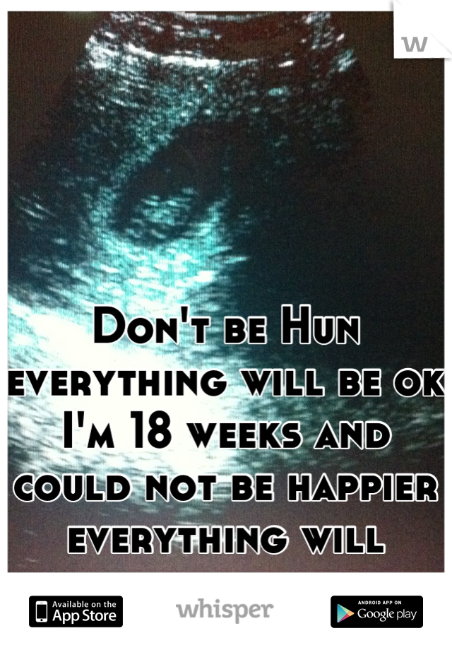 Don't be Hun everything will be ok I'm 18 weeks and could not be happier everything will workout in the end 