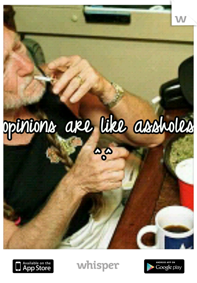 opinions are like assholes ^.^