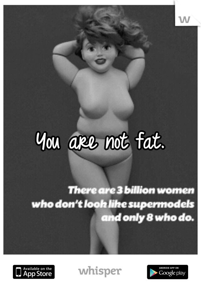 You are not fat.