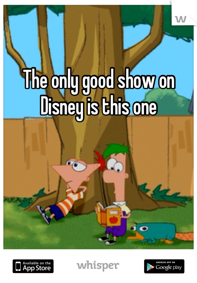 The only good show on Disney is this one