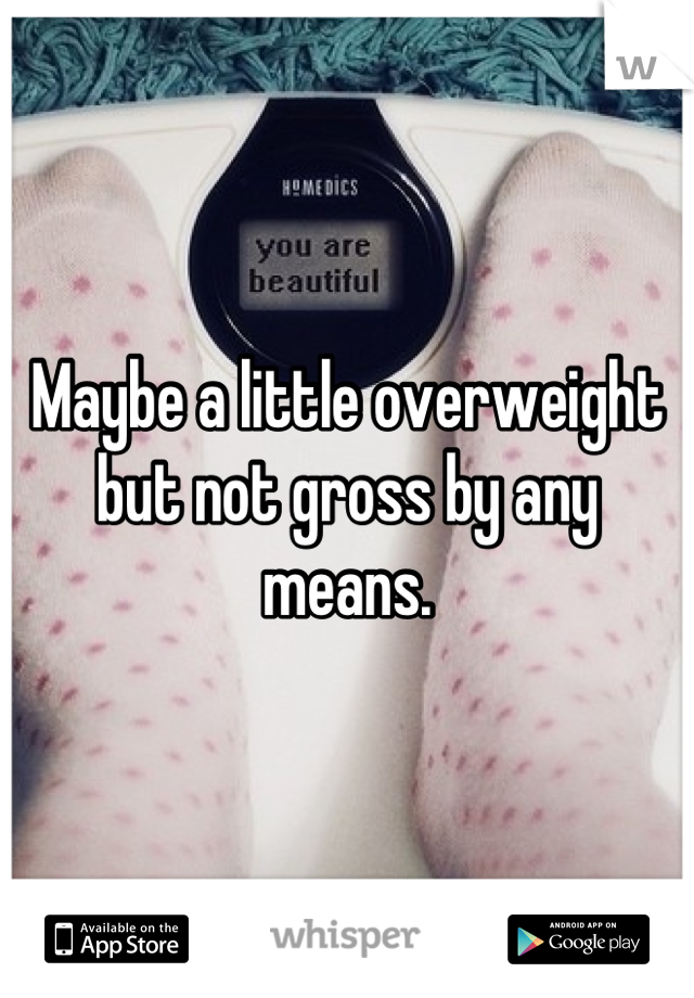 Maybe a little overweight but not gross by any means.