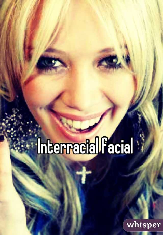 Interracial facial 