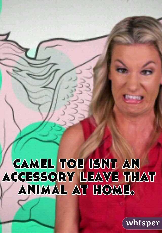 camel toe isnt an accessory leave that animal at home. 