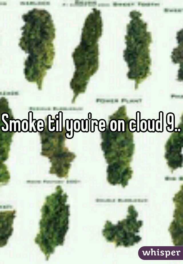 Smoke til you're on cloud 9..