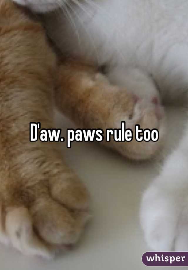 D'aw. paws rule too