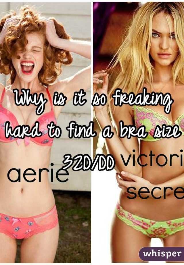Why is it so freaking hard to find a bra size 32D/DD 