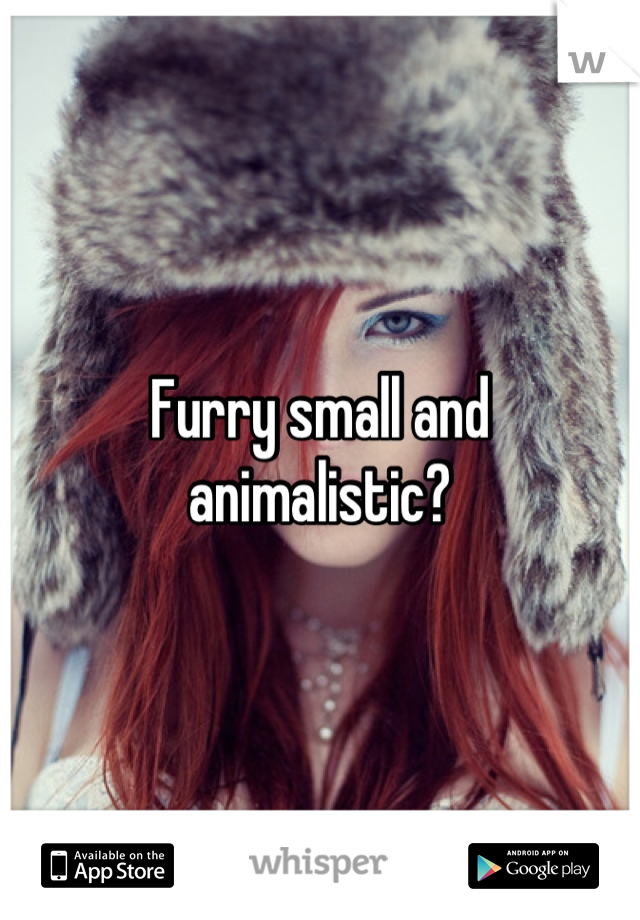 Furry small and animalistic?