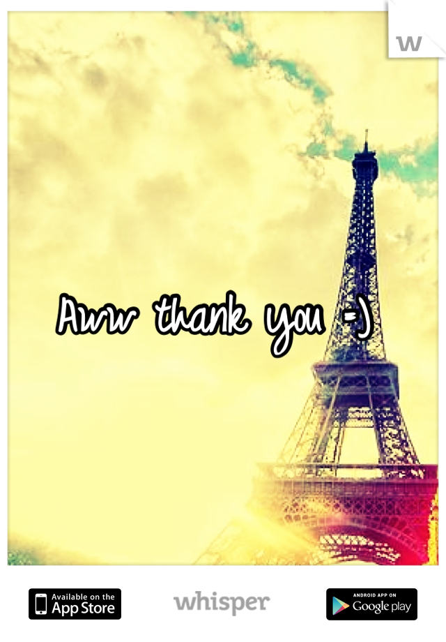 Aww thank you =) 