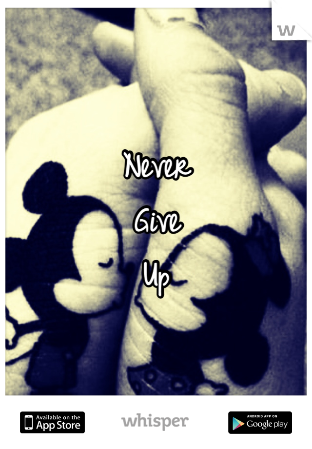 Never
Give
Up