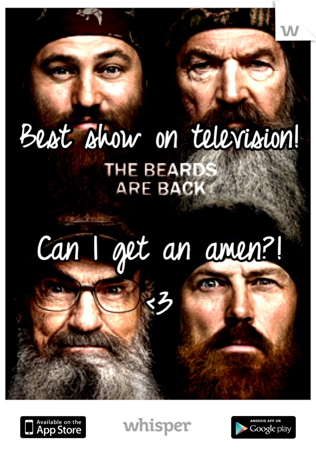 Best show on television!

Can I get an amen?!
<3