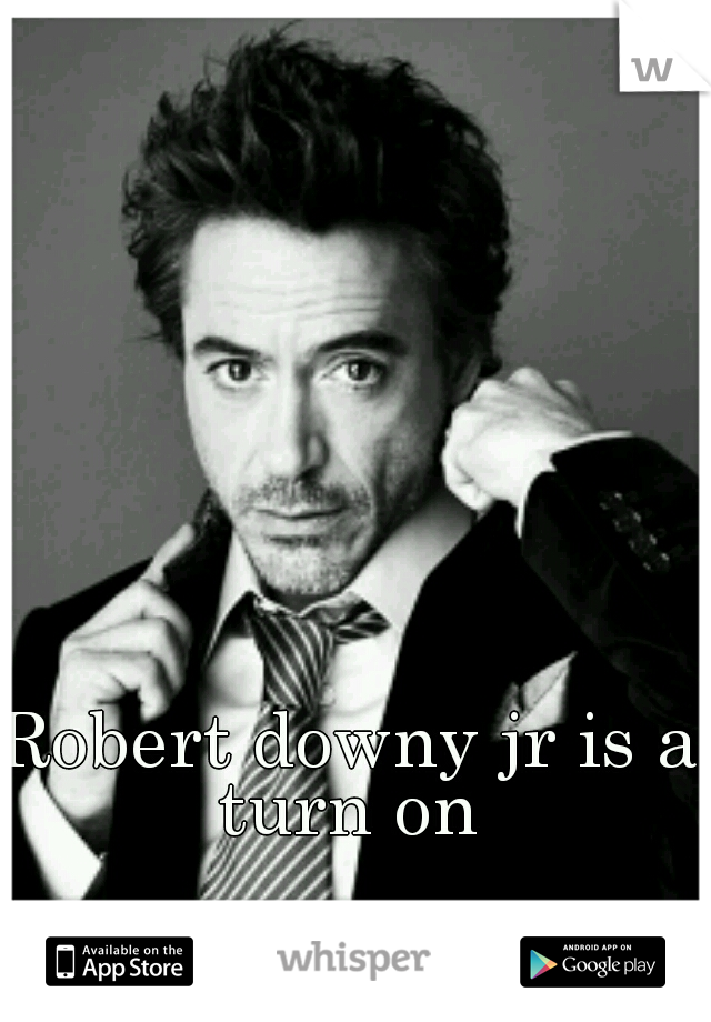 Robert downy jr is a turn on 