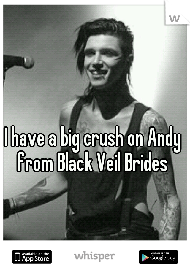I have a big crush on Andy from Black Veil Brides 