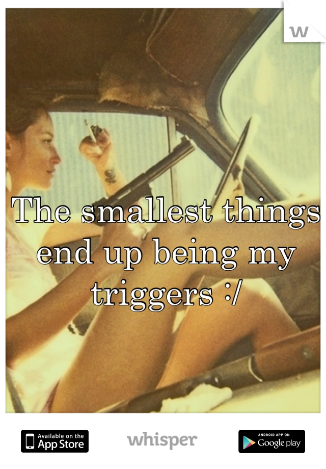 The smallest things end up being my triggers :/