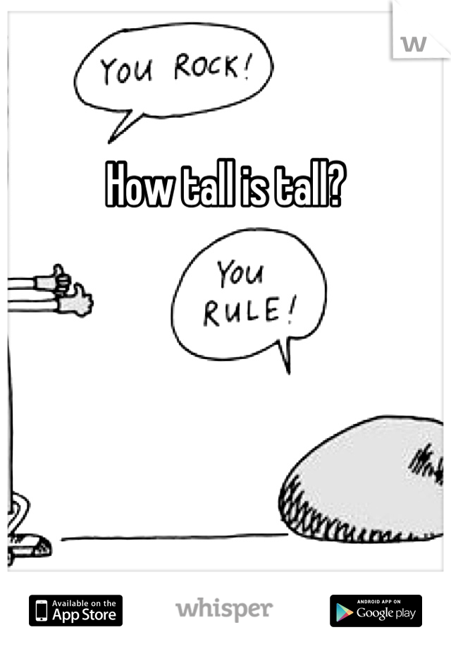 How tall is tall?
