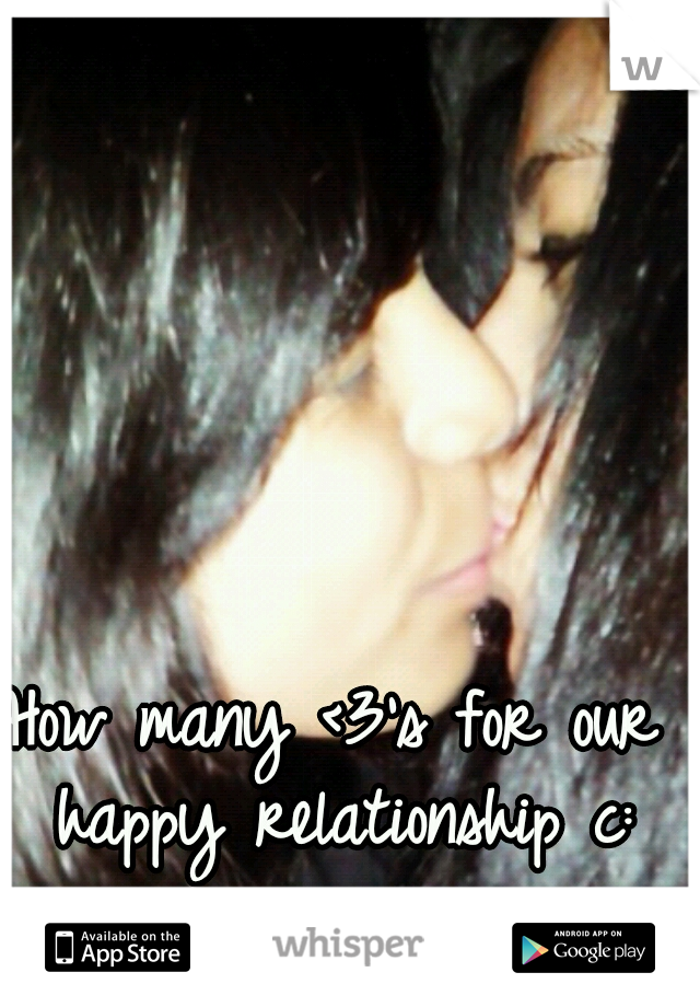 How many <3's for our happy relationship c: