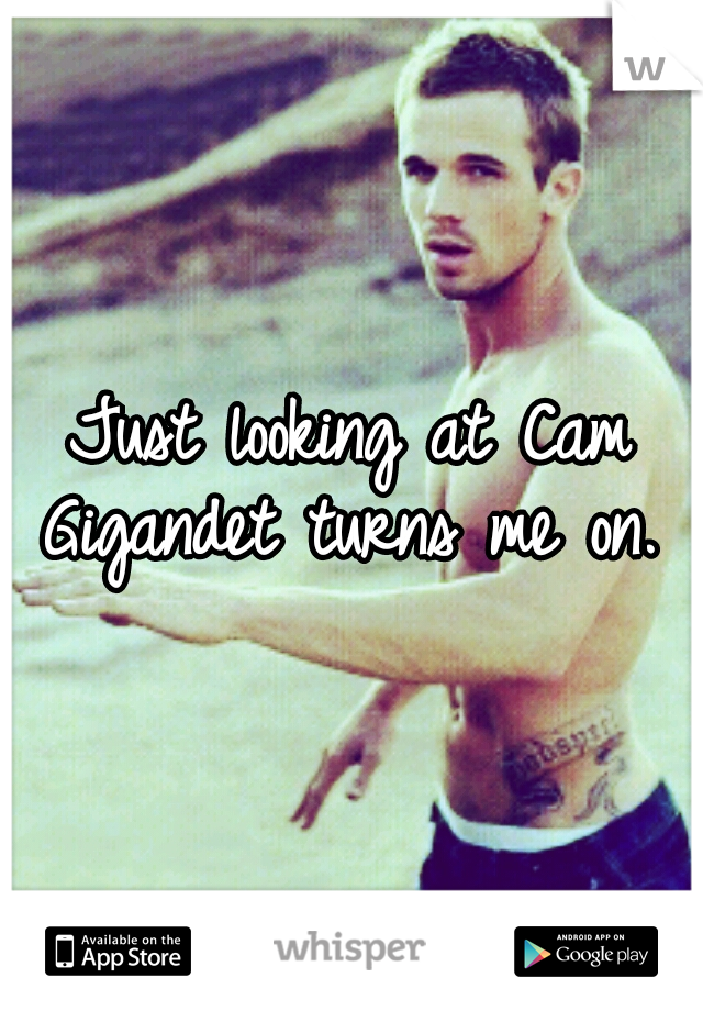 Just looking at Cam Gigandet turns me on. 