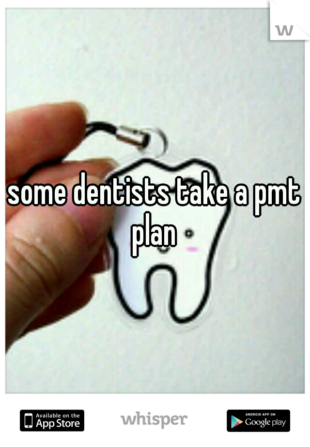 some dentists take a pmt plan 