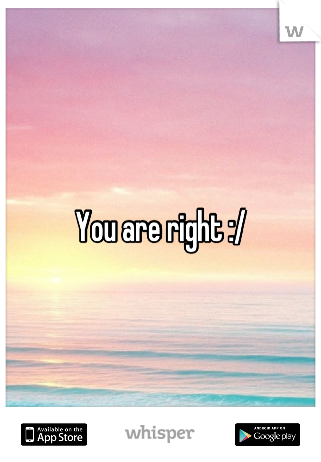 You are right :/