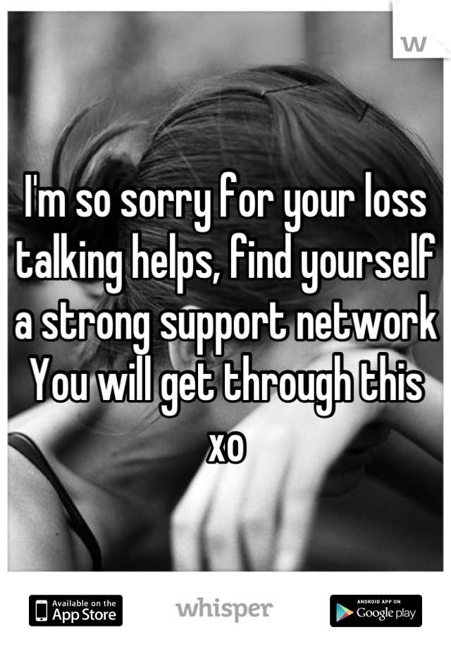 I'm so sorry for your loss 
talking helps, find yourself a strong support network 
You will get through this xo