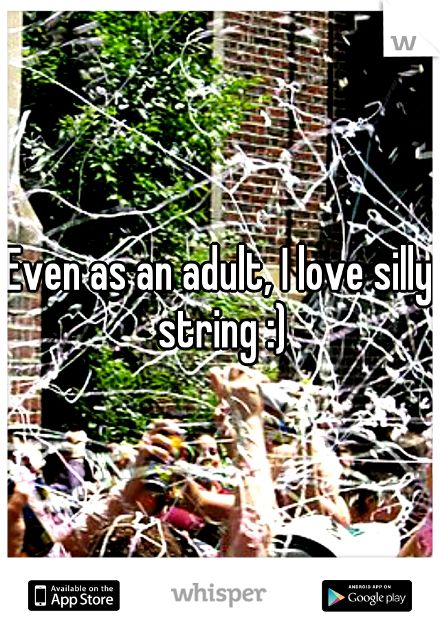 Even as an adult, I love silly string :)