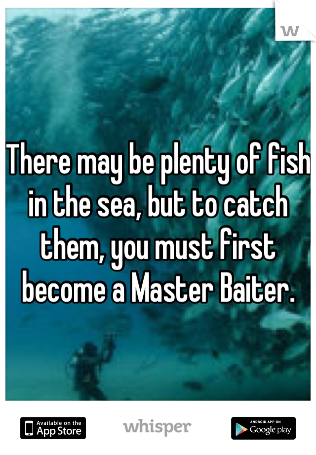 There may be plenty of fish in the sea, but to catch them, you must first become a Master Baiter.