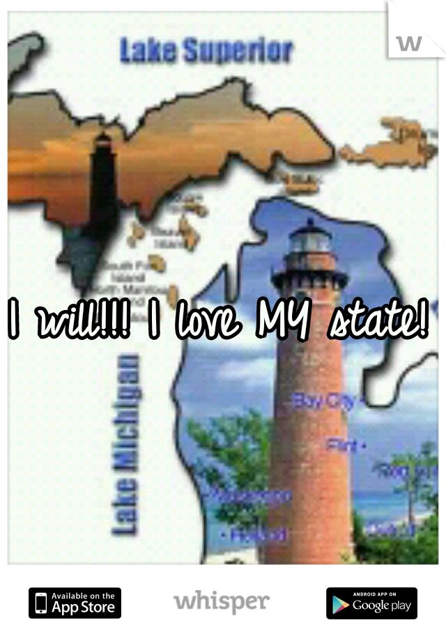 I will!!! I love MY state!