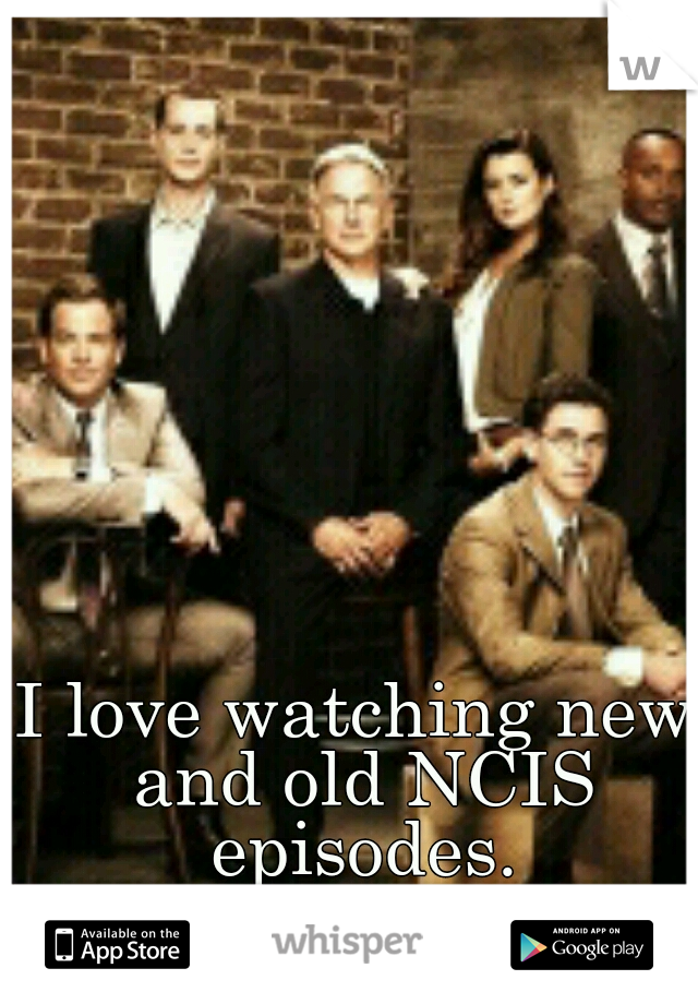I love watching new and old NCIS episodes.