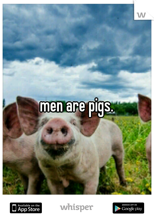 men are pigs.