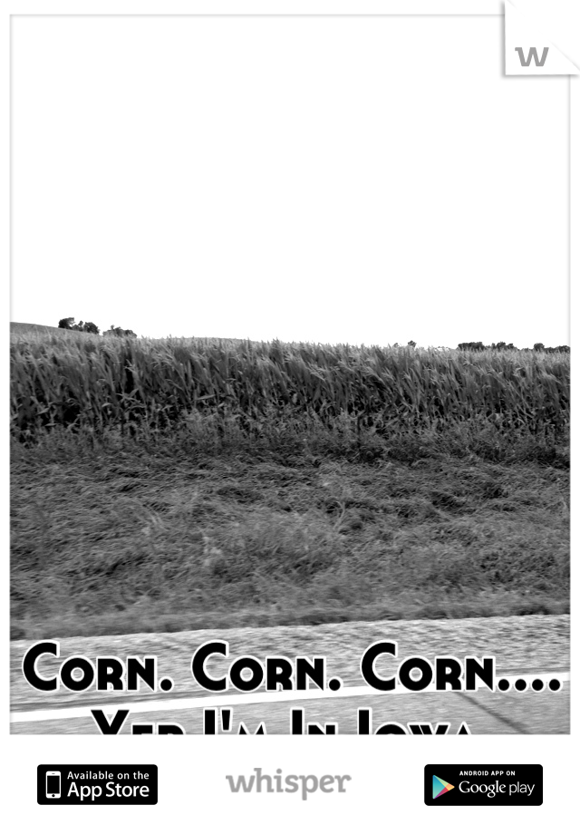 Corn. Corn. Corn.... Yep I'm In Iowa.