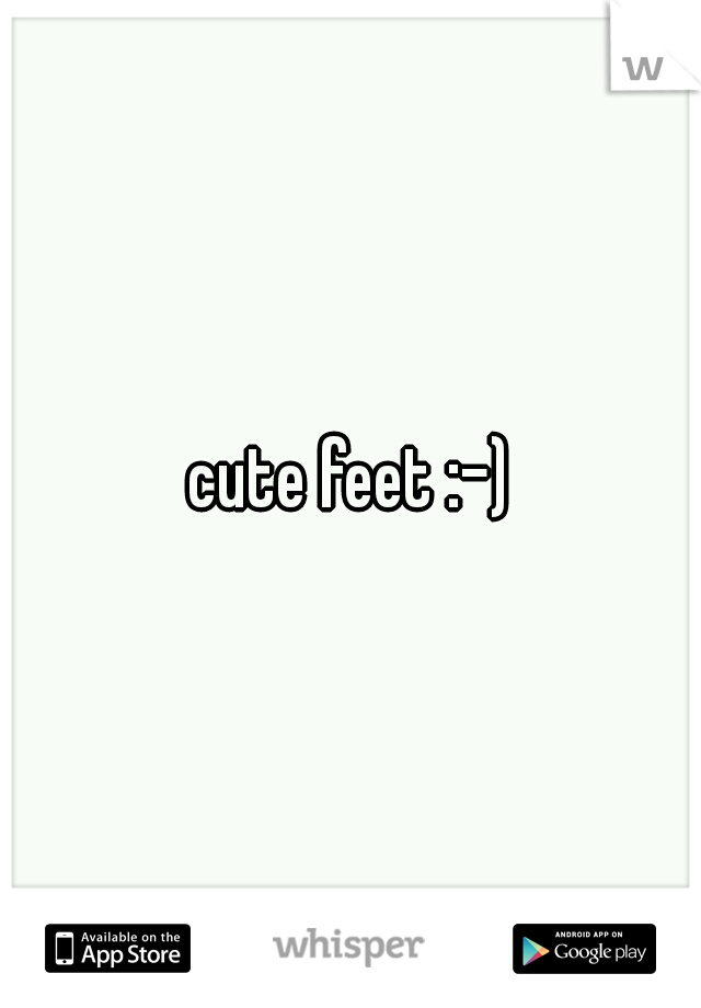 cute feet :-)