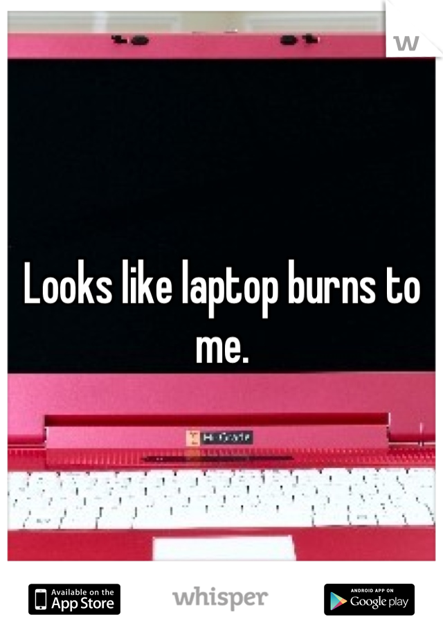 Looks like laptop burns to me.