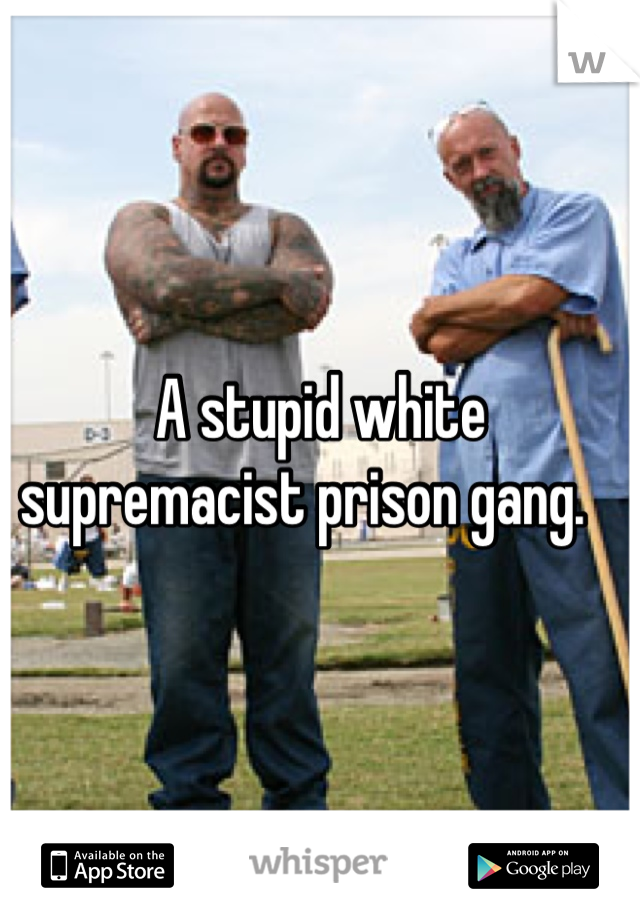 A stupid white supremacist prison gang.   
