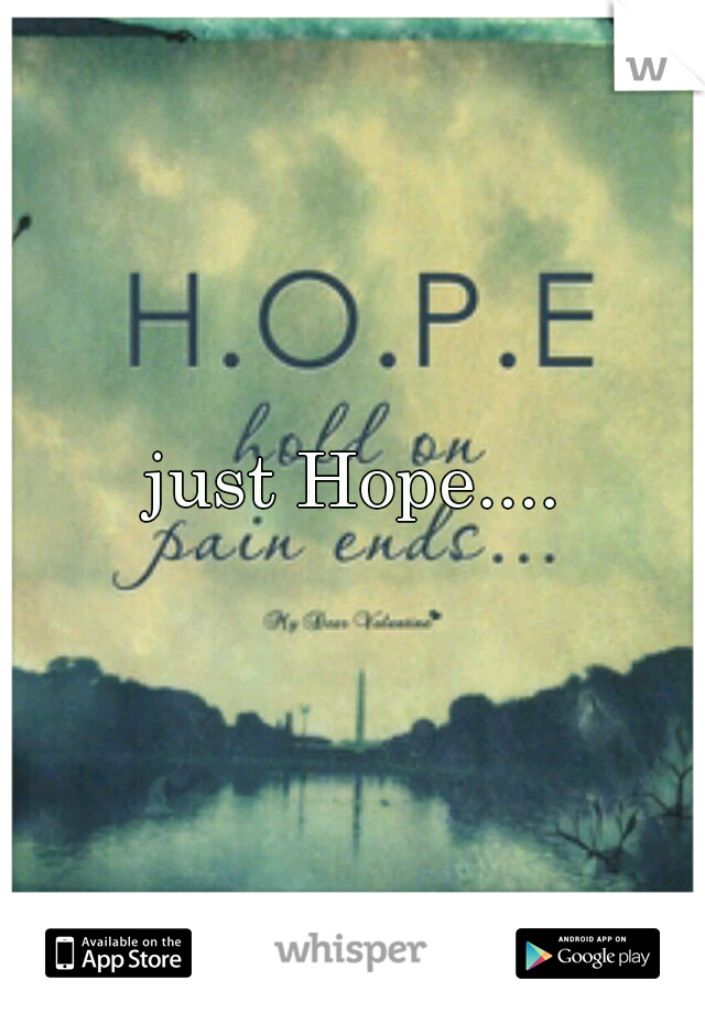 just Hope....