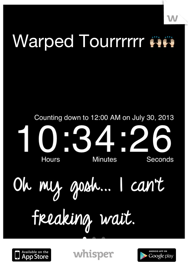 Oh my gosh... I can't freaking wait. 