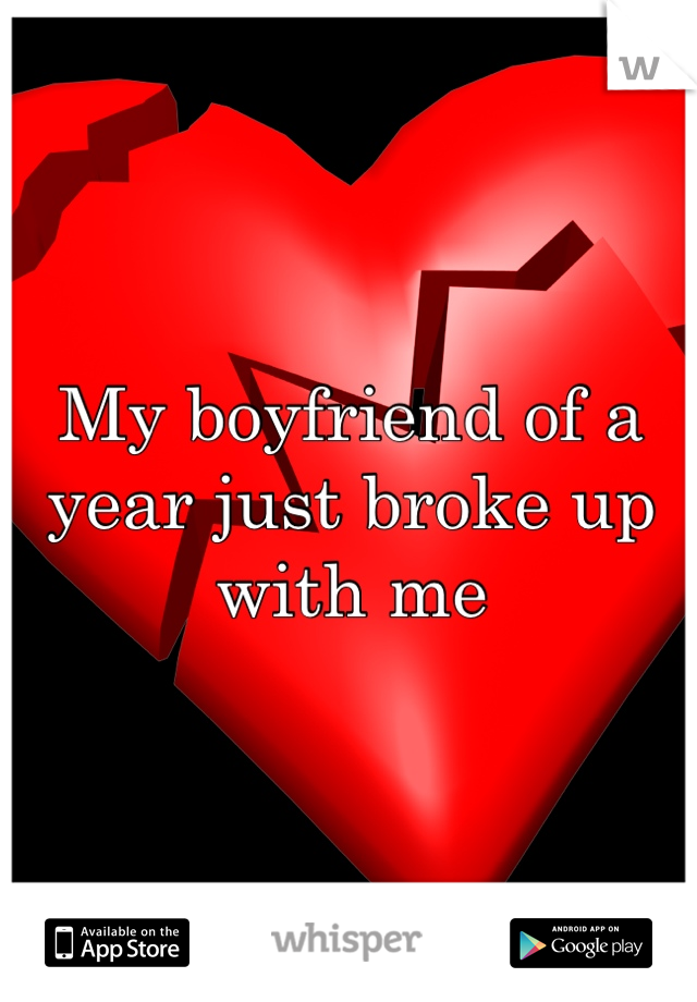 My boyfriend of a year just broke up with me