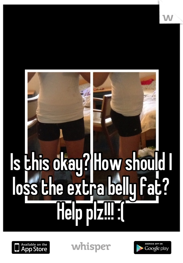 Is this okay? How should I loss the extra belly fat?   Help plz!!! :(