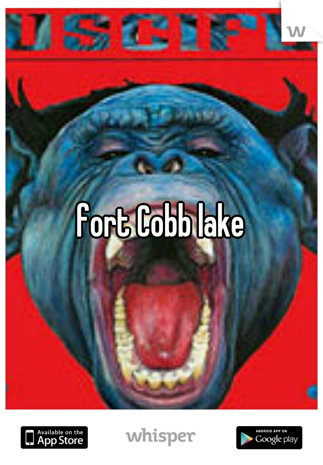 fort Cobb lake